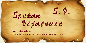 Stepan Vijatović vizit kartica